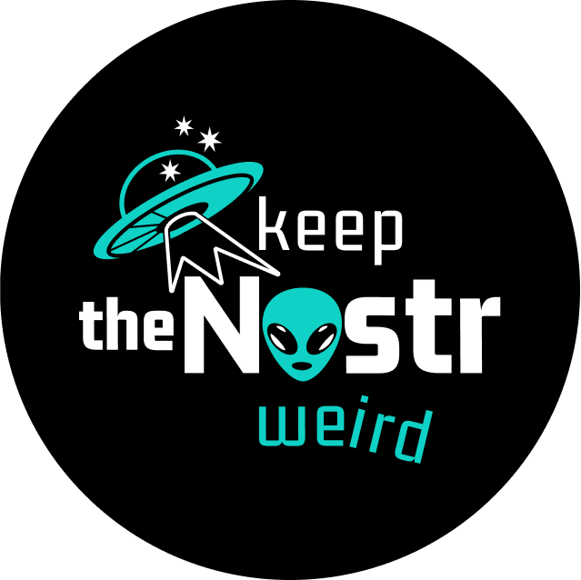 keep the nostr weird unsticker png