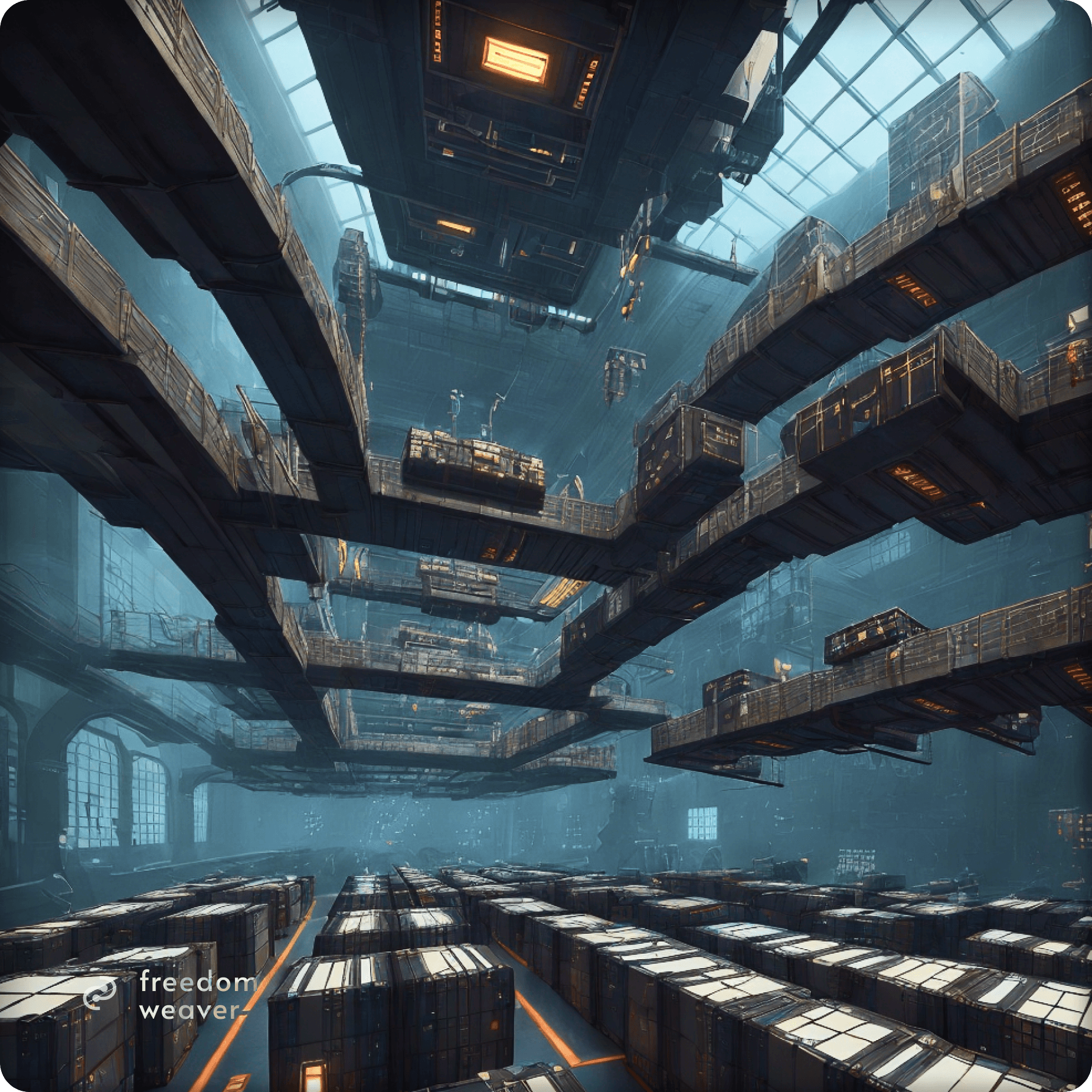 warehouse illustration